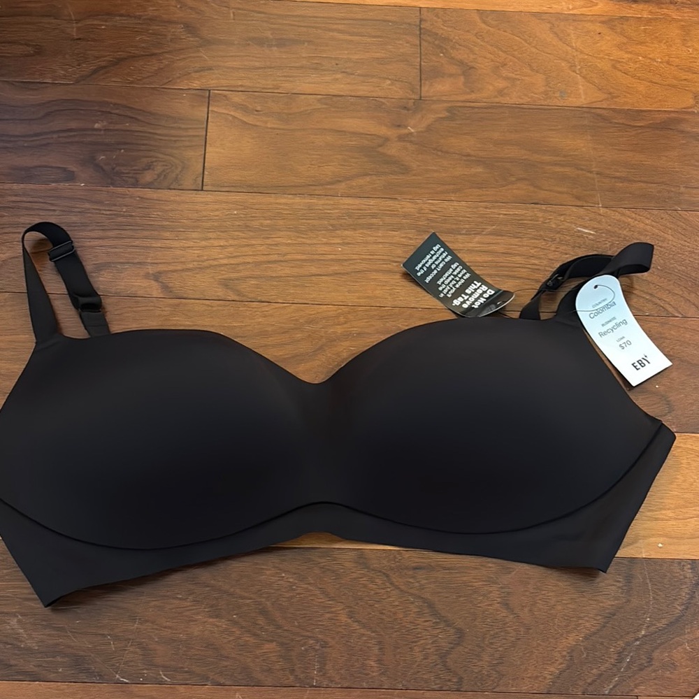 Black Lace Trim Bra Intimates Sleepwear